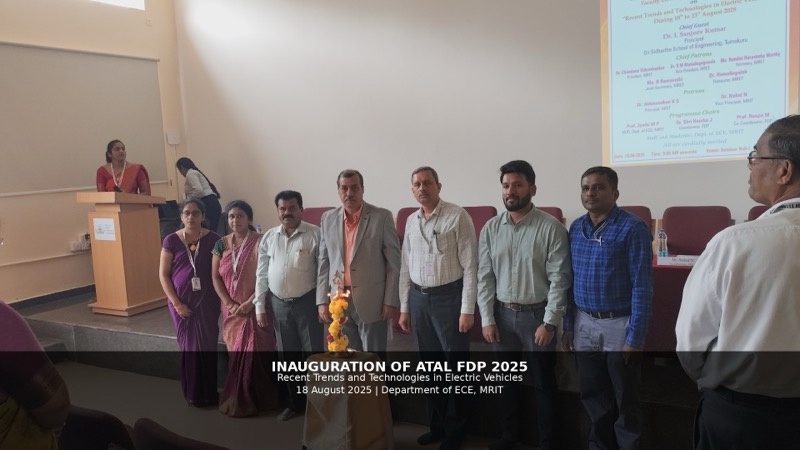 Inauguration of ATAL FDP on Electric Vehicles